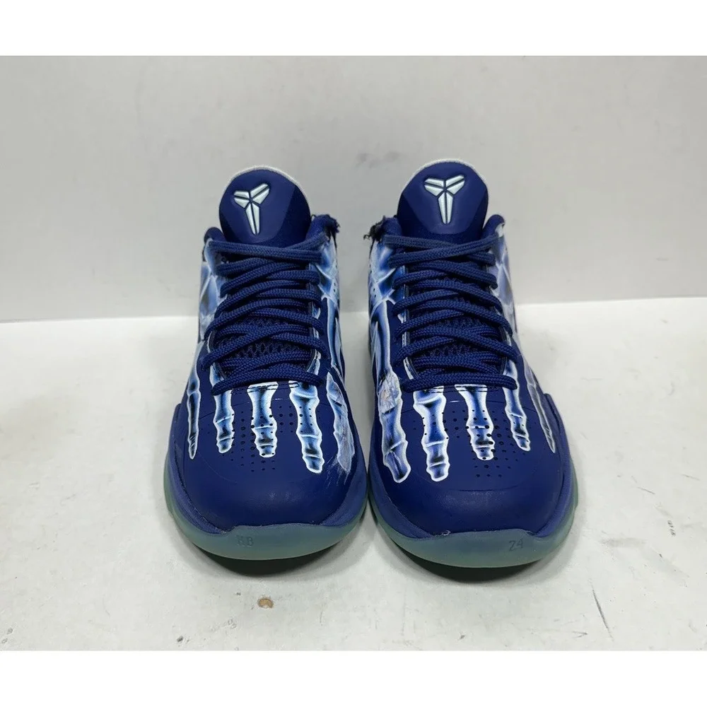 Nike Kobe 5 X-Ray Deep Royal Blue Size 4.5 Youth US Skeleton HM9522-400
